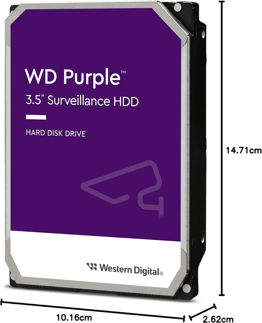 WD Purple interne Festplatte 1 TB (3,5 Zoll, 5400U/min, 360 TB/Jahr Workloads, SATA 6Gb/s, für Dauer