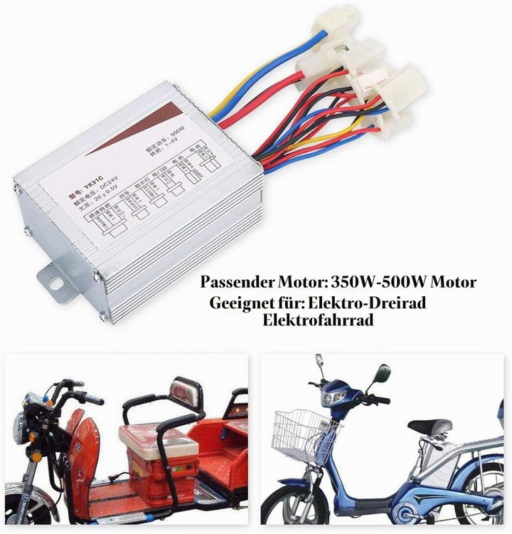 VIFER 24V Controller 24V 500W Motor gebürstete Controller Box für E-Bike mit Elektroroller