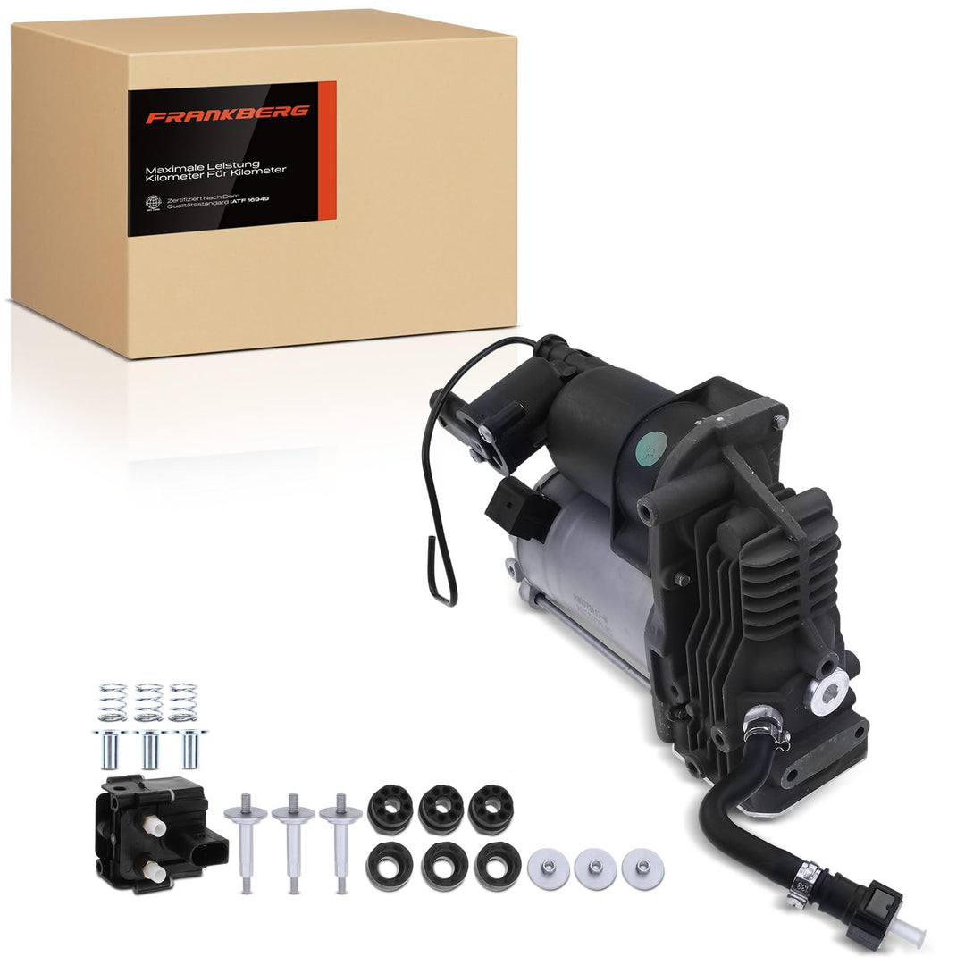 Frankberg Luftfederung Kompressor mit Ventilblock Kompatibel mit X5 E70 3.0L-4.4L 2006-2013 X6 E71 E