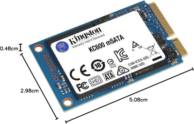 Kingston KC600 SSD 512GB SATA3 mSATA - SKC600MS/512G 512GB mSATA Nur Laufwerk, 512GB mSATA Nur Laufw