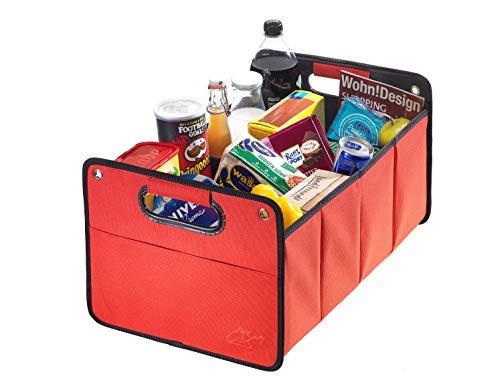 CB Präsentwerbung GmbH CBag rot - Kofferraumtasche aus Polyester mit stabilem Boden - Klappbox Koffe