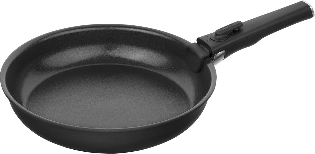 ZWILLING Unlock Bratpfannen-Set 3-tlg. (24, 28 cm + Griff) mit Keramikbeschichtung, Abnehmbarer Grif