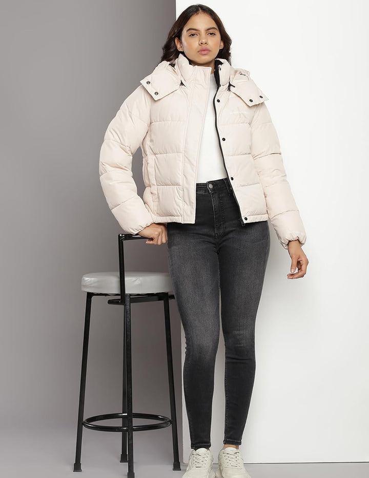 Calvin Klein Damen Gewebte Jacken XS Beige (Putty Beige), XS Beige (Putty Beige)