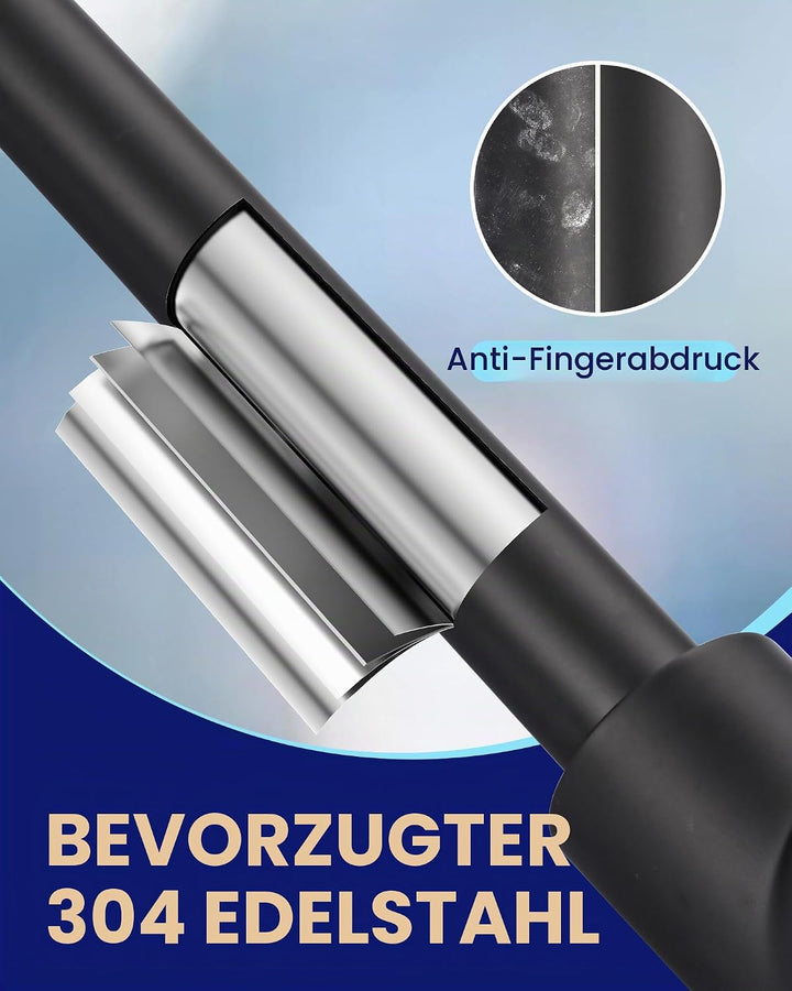 ARCORA Wasserhahn Küche, Hochdruck Küchenarmatur Ausziehbar aus Edelstahl mit M24 Aerator Wasserspar