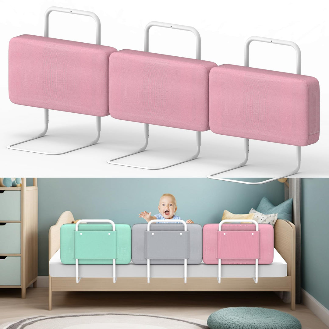 Bettgitter für Kinder – Rausfallschutz und Bettkantenschutz für Babybett und Kinderbett, Höhenverste