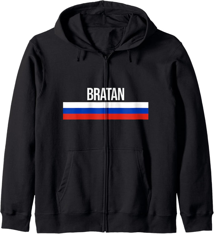 Bratan Russland Russia Bruder Geschenkidee Kapuzenjacke