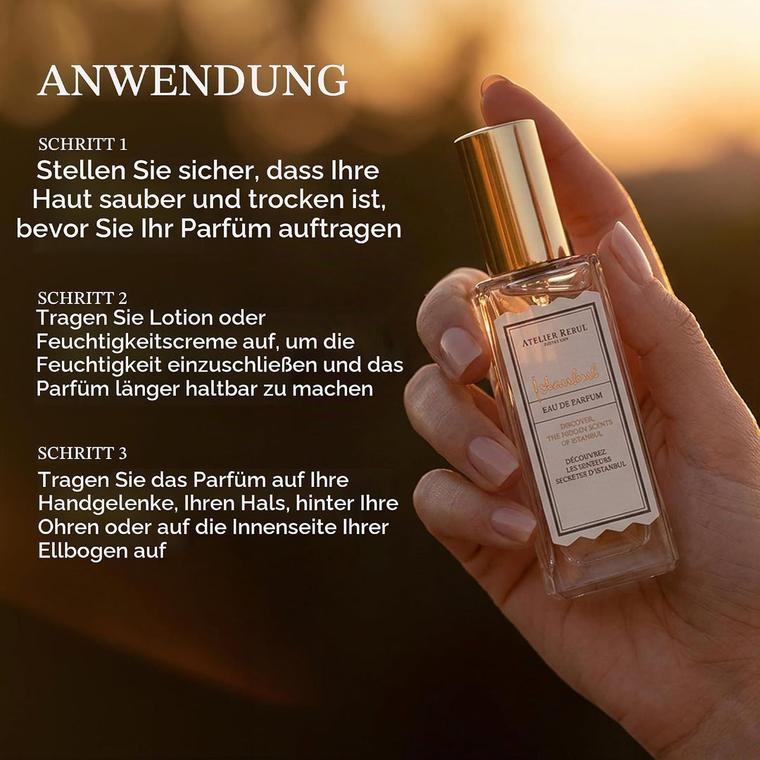 Atelier Rebul Istanbul Eau de Parfum 12ml - Mini Parfum für unterwegs - langanhaltend blumig 12 ml (