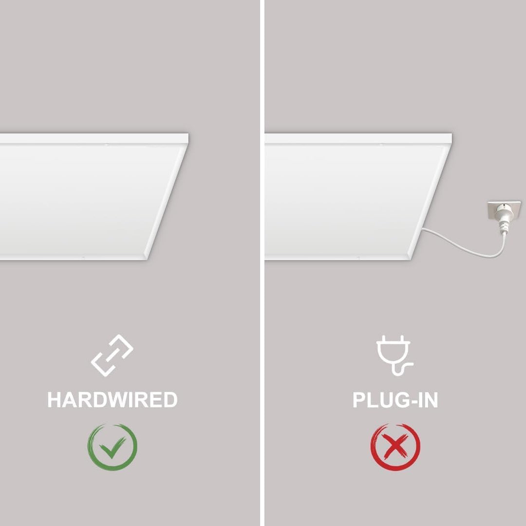 evokor Infrarotheizung Deckenmontage mit Thermostat 400W, Infrarot Deckenheizung mit Überhitzungssch