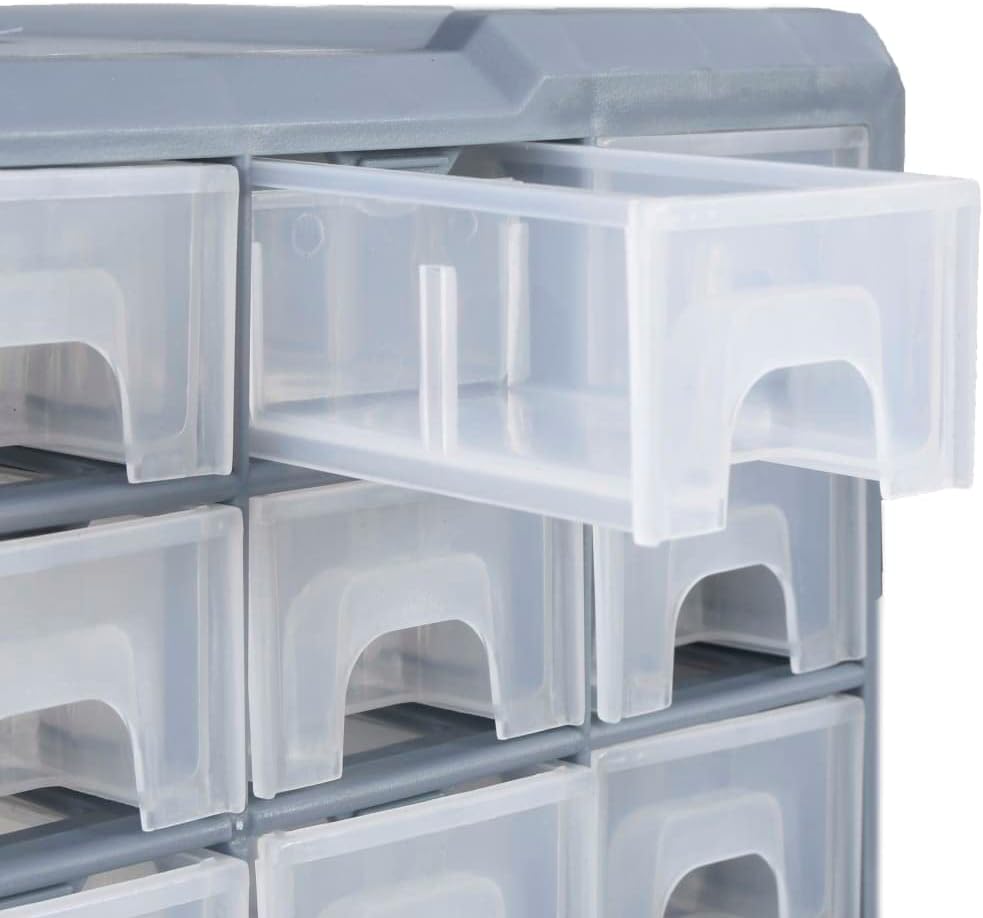 vidaXL Multi-Schubladen Organizer mit 40 Schubladen Sortierkasten Sortimentskasten Sortimentskoffer
