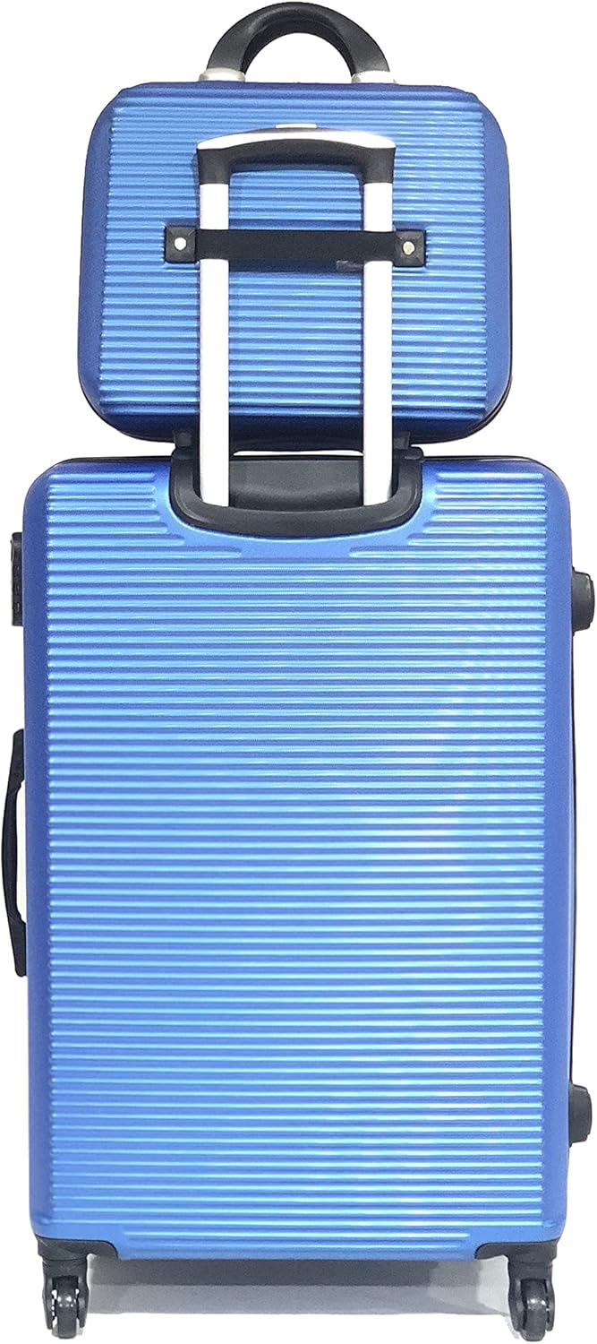 CELIMS Koffer für Kabinen/mittel/gross, mit oder ohne Vanity, französische Marke, Blau - 5859, Moyen