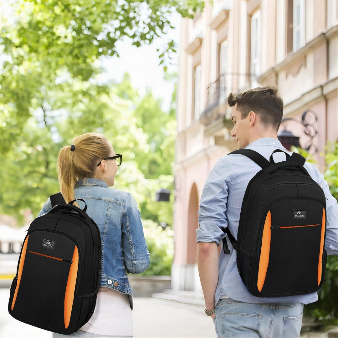 MATEIN Business Laptop Rucksack 15,6 Zoll Reise Laptoptasche mit USB Ladeanschluss Wasserabweisend D