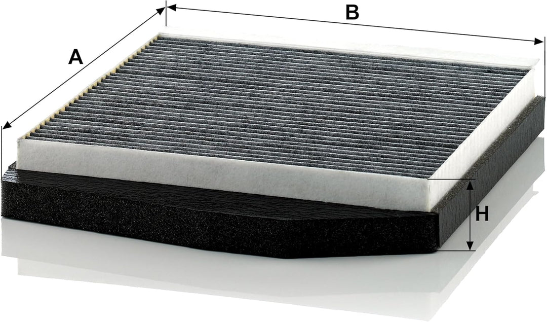 MANN-FILTER CUK 2855/1 Innenraumfilter – Pollenfilter mit Aktivkohle für Rechtslenker PKW, CUK