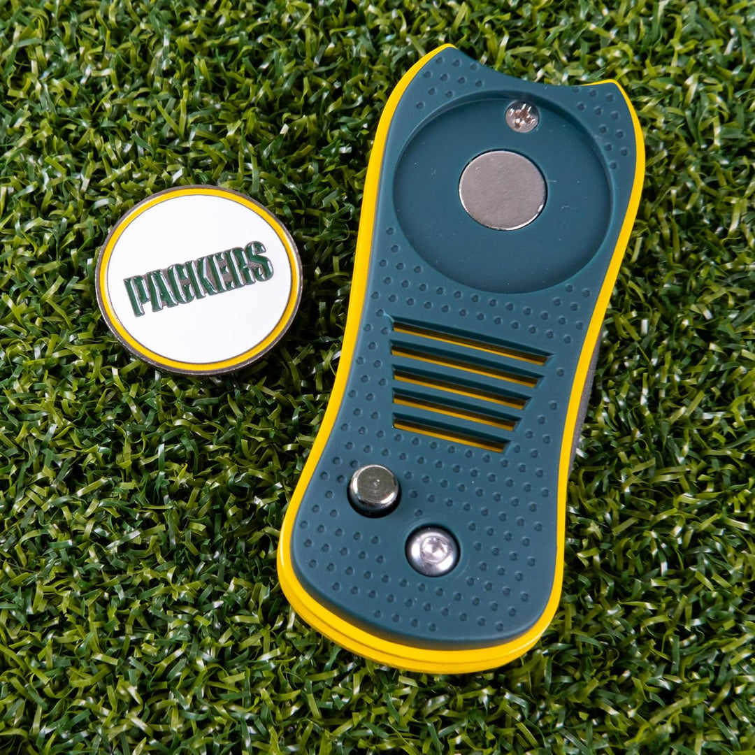 Team Golf NFL Adult-Unisex Switchfix Divot Tool Green Bay Packers Einheitsgrösse Verschiedene Teamfa