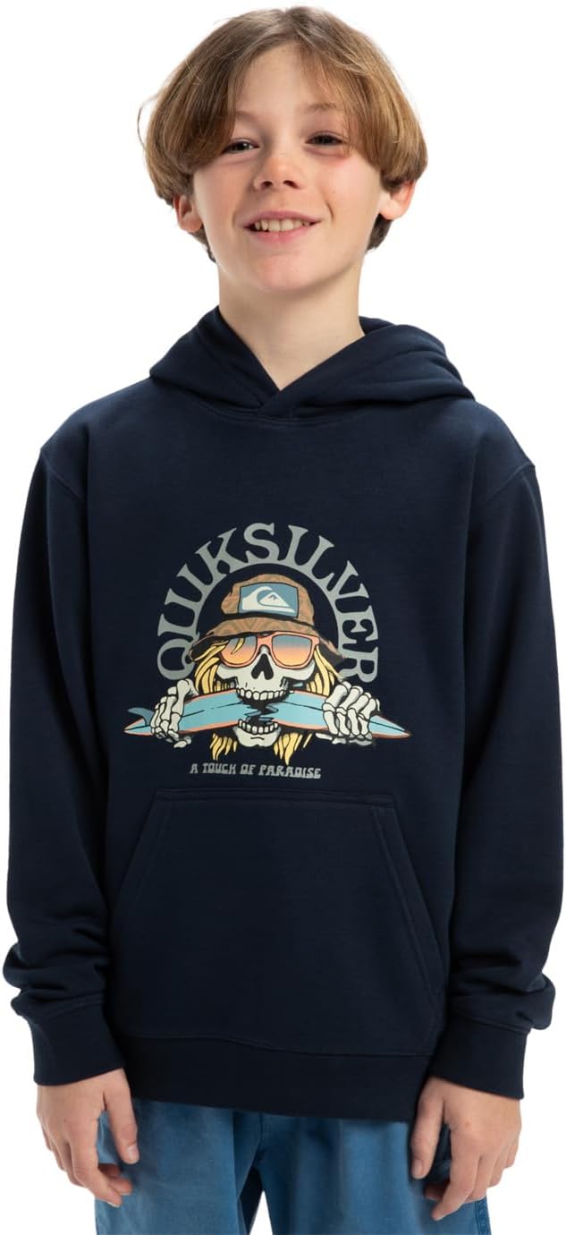 Quiksilver Jungen Graphic Hoodie Youth Pullover (1er Pack) 8 Jahre Dark Navy, 8 Jahre Dark Navy