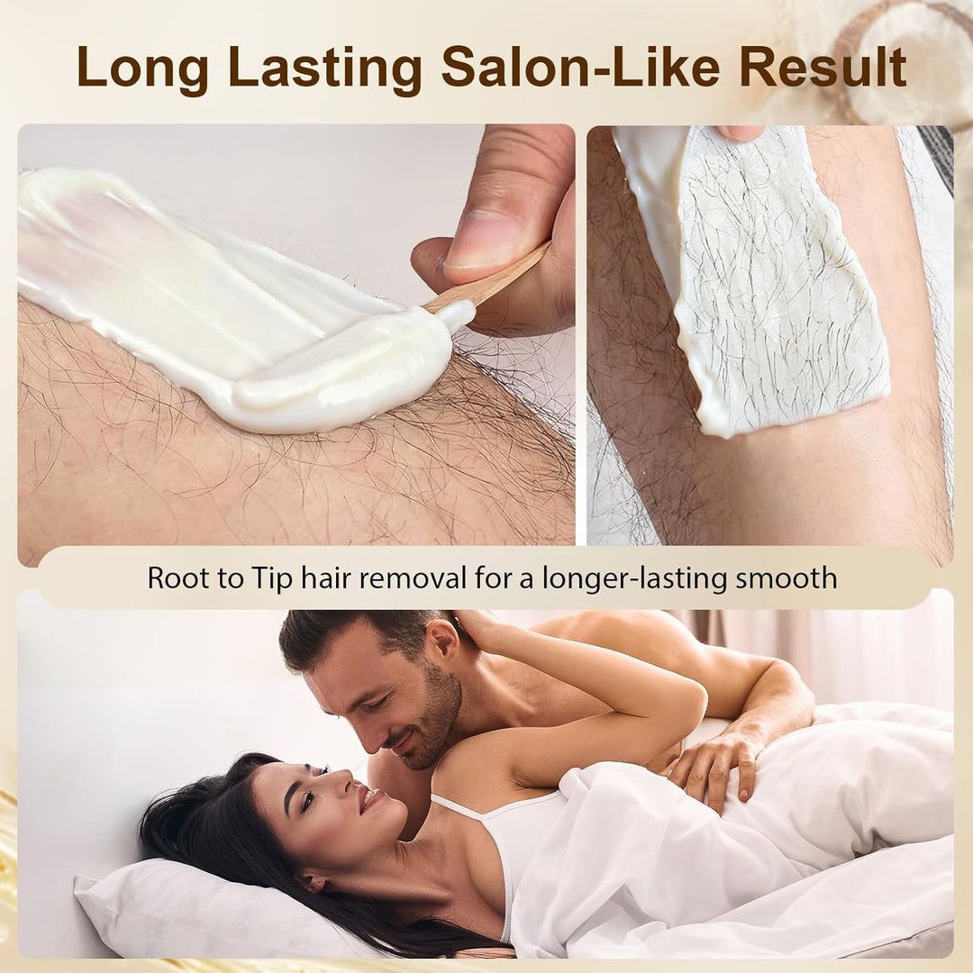 Waxing-Set, Wachs Haarentfernung für Frauen Männer: Professionelles Wax set, Ganzkörper Haarentfernu