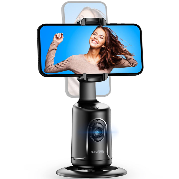 Auto Face Tracking Stativ, 360° Rotation Smart Telefonhalter, Keine App nötig, Gesicht Körper Selfie