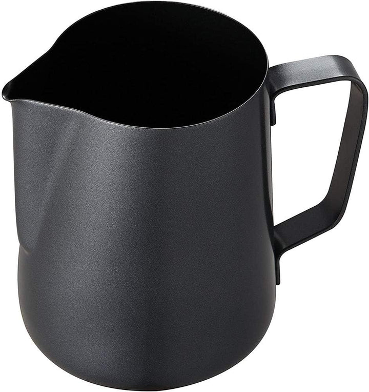 POEFT 350ML Edelstahl Milchschaumkrug überzogen, Espressomilchschaumkrug Kaffeekanne, Latte Art Cup