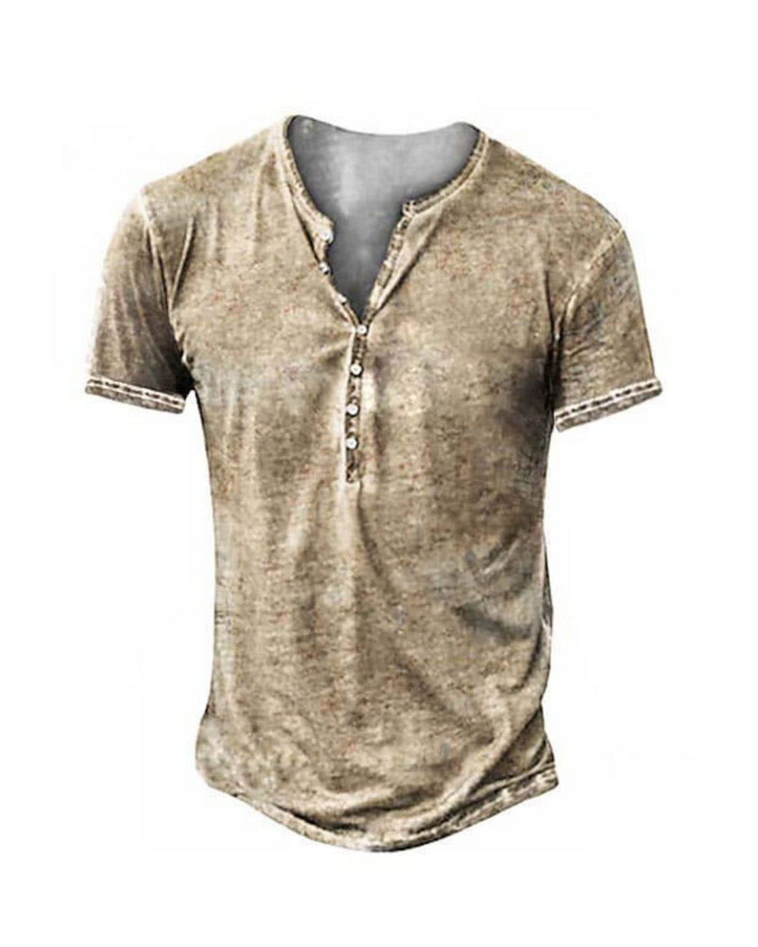 Hemd Herren Langarm/Kurzarm Henley Shirt Männer Freizeithemd Vintage Casual Leicht Baumwolle Slim Fi