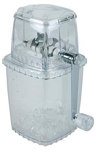 Buddy´s Bar - EIS-Zerkleinerer, hochwertiger Ice Crusher, transparent mit Edelstahl-Messern, robust