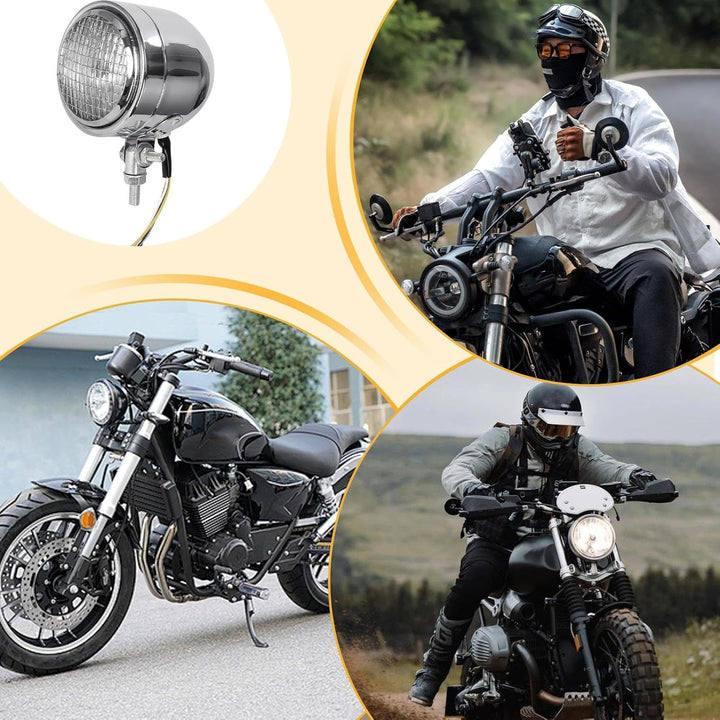 Motorradscheinwerfer – Lampe mit hoher Sichtbarkeit mit Gehäuse | Leuchtmittel für Motorradscheinwer