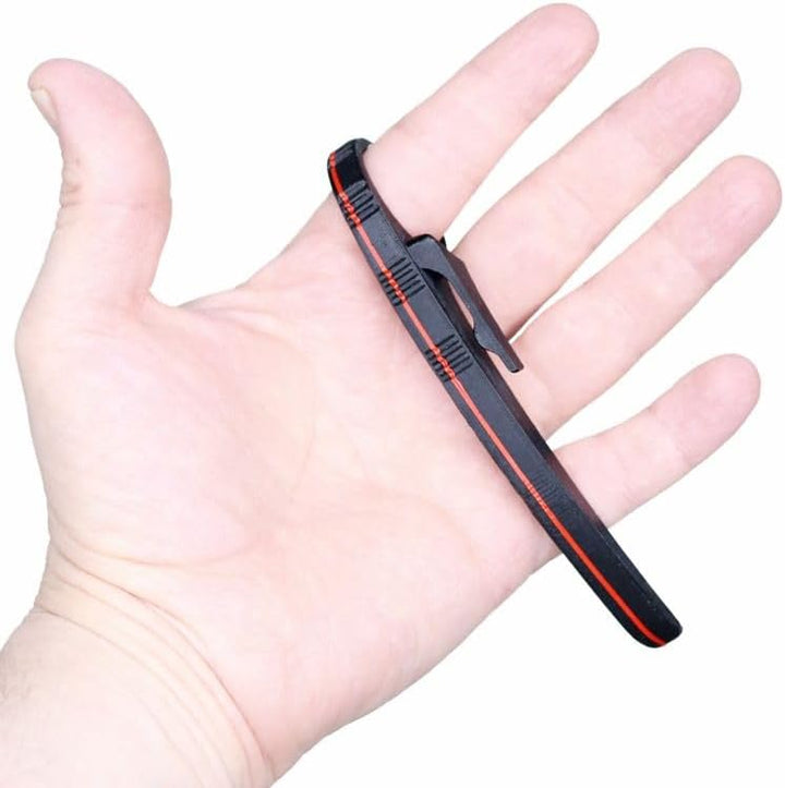 FIGHTWOOD® Kubotan Kralle Palmstick 12,5 cm – ultraleichtes EDC Tool mit Clip & Ring (15 g), robuste