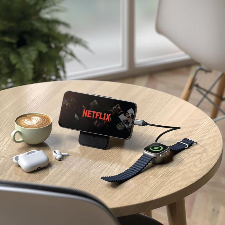 SATECHI Magnetisches Ladekabel für Apple Watch, 5W Schnellladegerät für die Apple Watch, Kabellänge