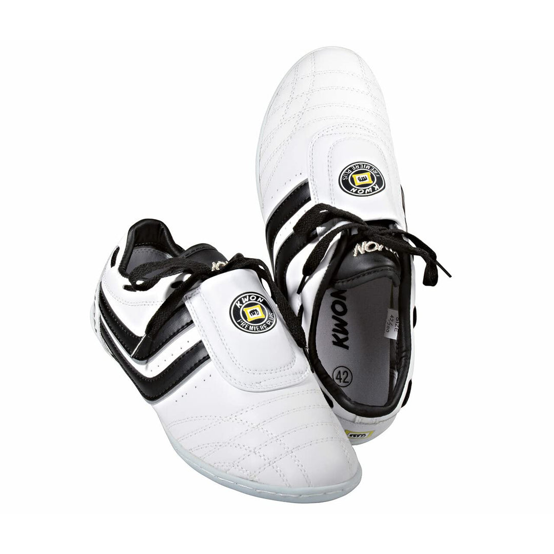 Kwon Trainingsschuhe Premiere Plus, in 2 Farben (weiss/schwarzer streifen, 44)