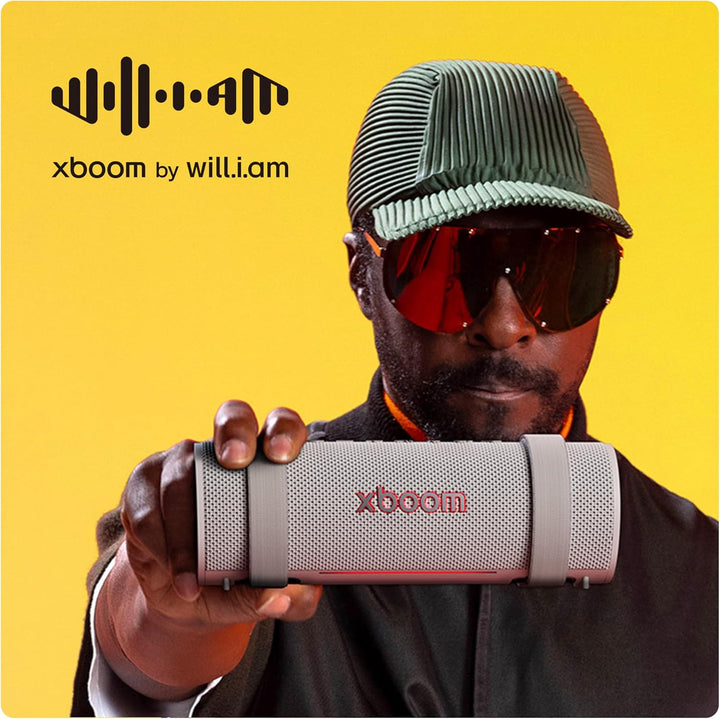 LG xboom Grab by will.i.am, tragbarer Bluetooth-Lautsprecher (Signature Sound, IP67, bis zu 20 Std.