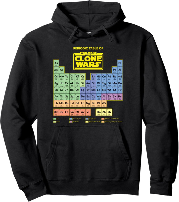 Star Wars Clone Wars Periodic Table Pullover Hoodie