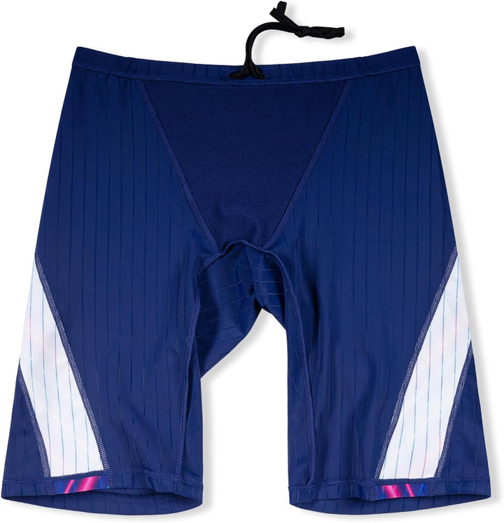MY KILOMETRE Herren Jammers Lang Badehose Schwimmen Badeanzug Jammer Blau Neon S, Blau Neon S