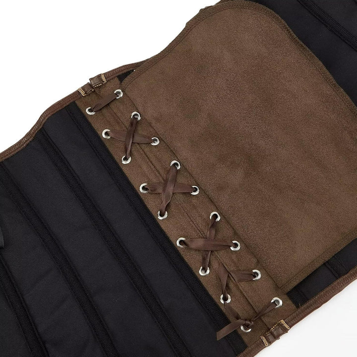 Jutrisujo Korsett Damen Korsage Top Top Corsage Oberteil Steampunk Grosse Grösse, Brown