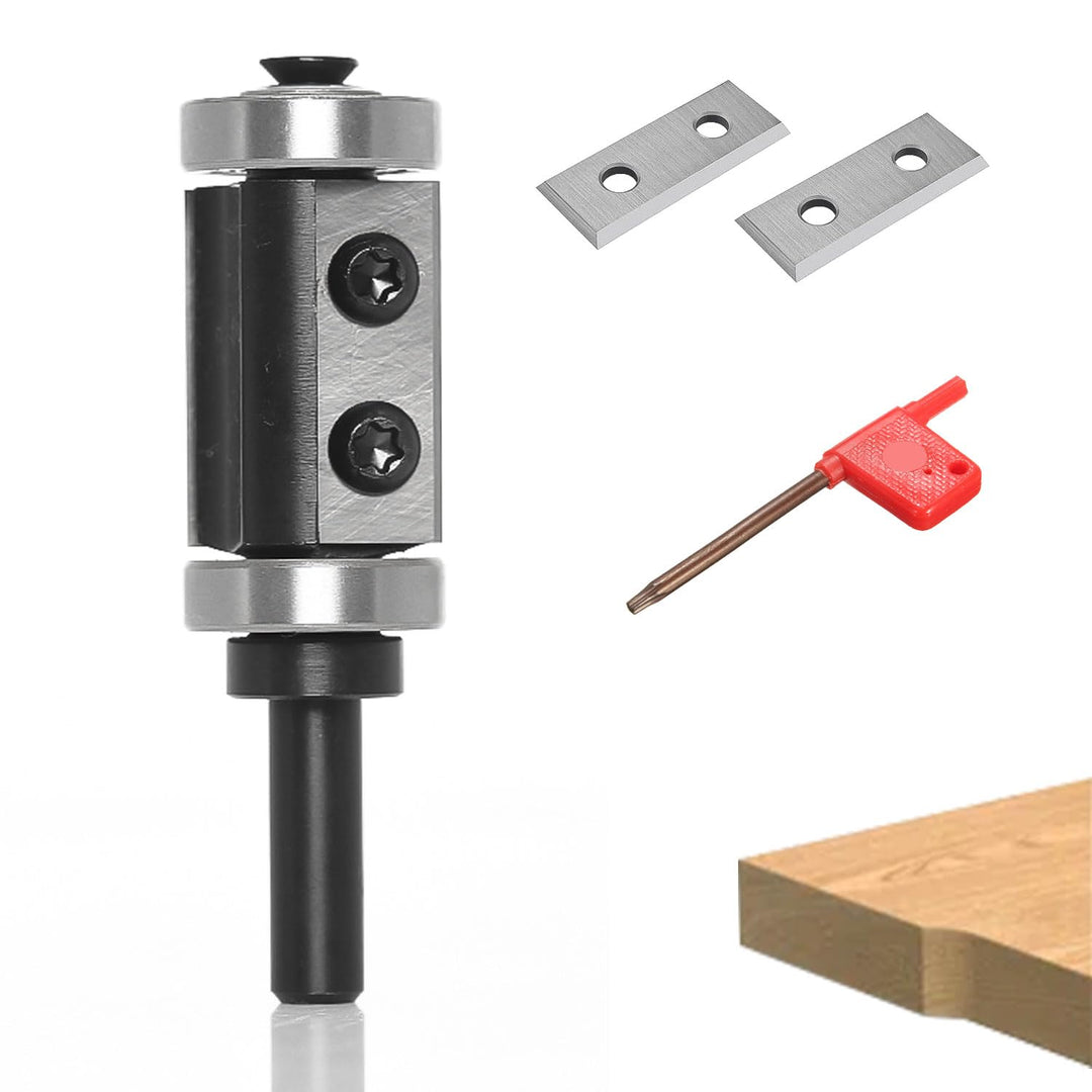 Bündigfräser Kugellager Oben, Bündigfräser Oberfräser 8mm Schaft, Holzbearbeitung Fräser mit 2-Seiti
