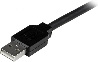 StarTech.com 15m USB 2.0 Repeater Kabel, Aktives USB Verlängerungskabel mit Signalverstärker, 1 x US