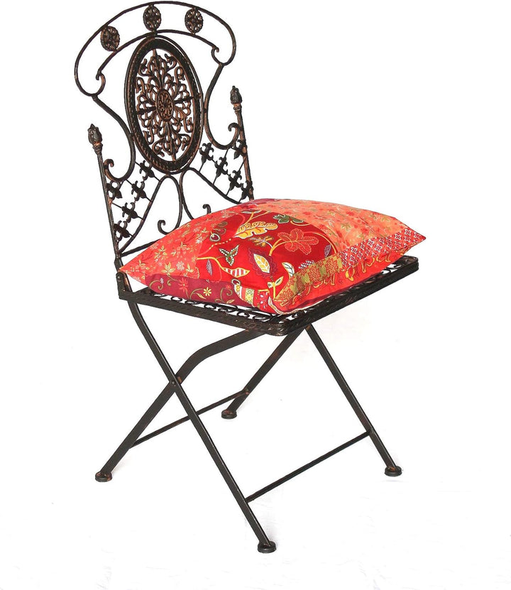 DanDiBo Gartenstuhl Metall Avis 1840 Metallstuhl Bistrostuhl Stuhl Garten Vintage Eisen Nostalgie Ei