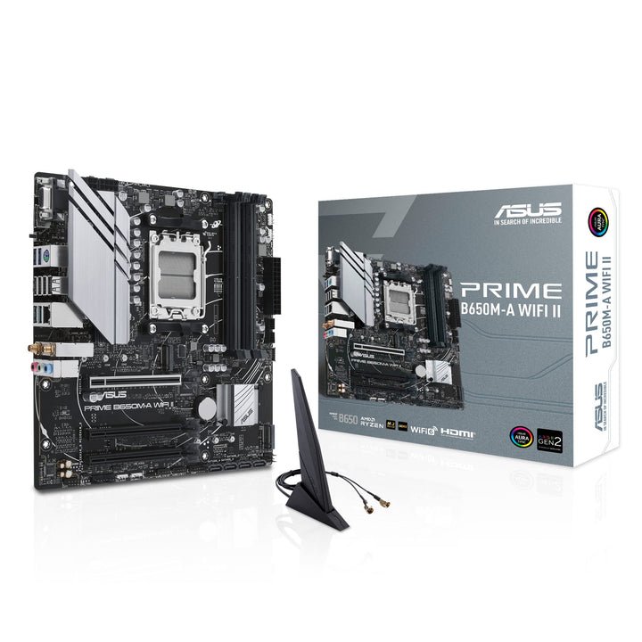 ASUS Prime B650M-A WIFI Gaming Mainboard Sockel AMD AM5 (Ryzen 7000, micro-ATX, DDR5 Speicher, PCIe