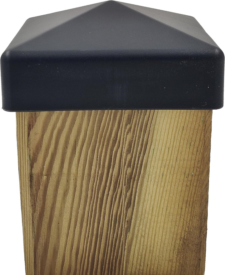 10 Stück Zaun Pfostenkappe 90 mm Pyramide Abdeckkappe anthrazit für Pfosten 9 x 9 cm (UV stabilisier