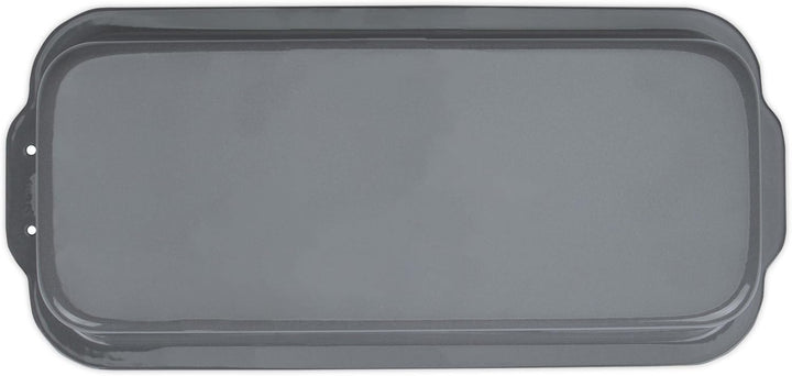 Städter we love baking silberne Brot-Back-Kastenform 30x13cm - Höhe 8cm - aus Metall emailliert - Fü