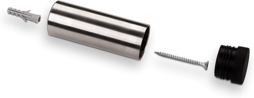 5 x SO-TECH® Türstopper TOPPER echt Edelstahl Ø 30 mm Wandabstand 87 mm Wandtürstopper 5 x Topper 90