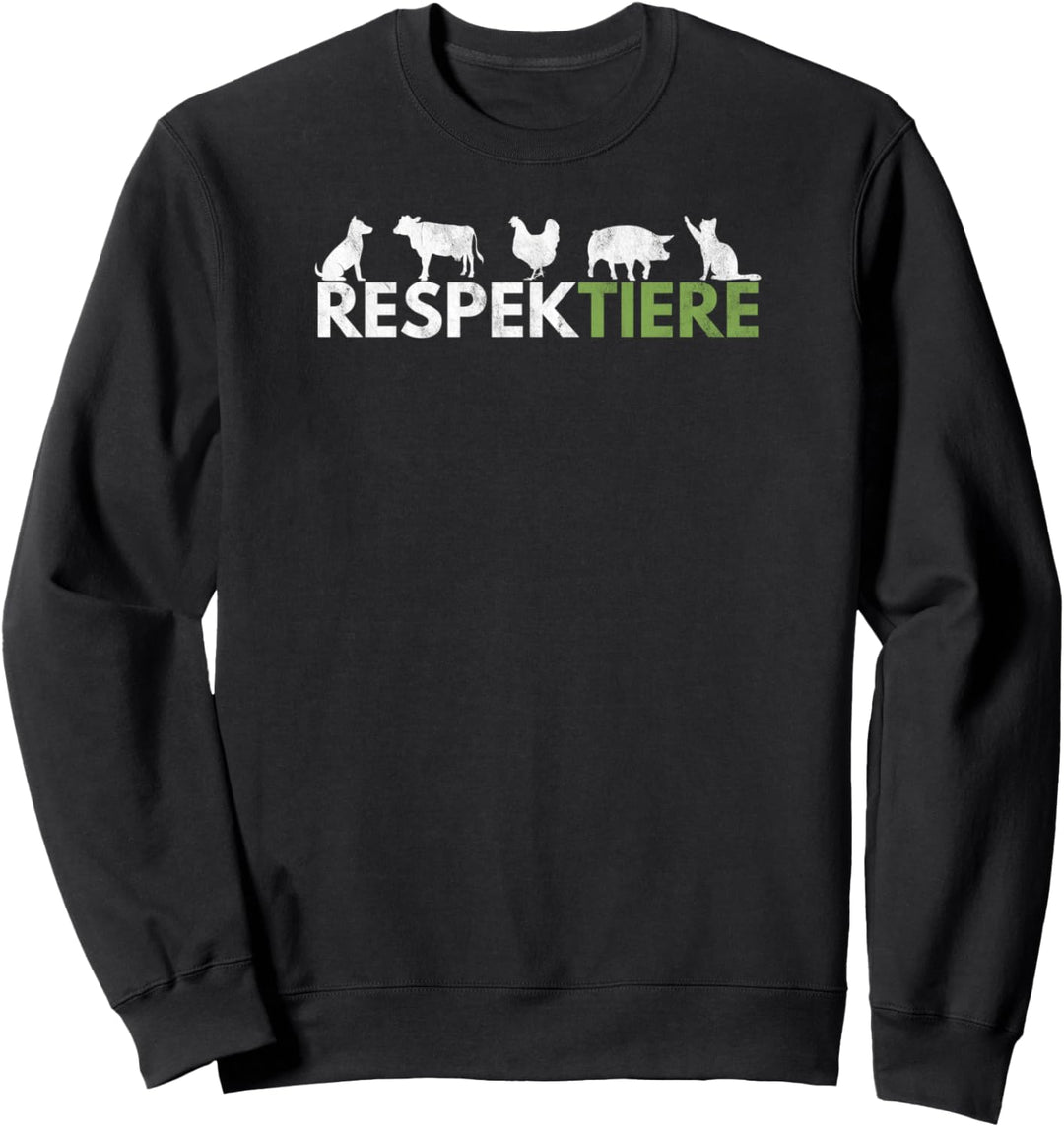 RespekTIERE - Vegetarier Veganer Tierschützer Sweatshirt