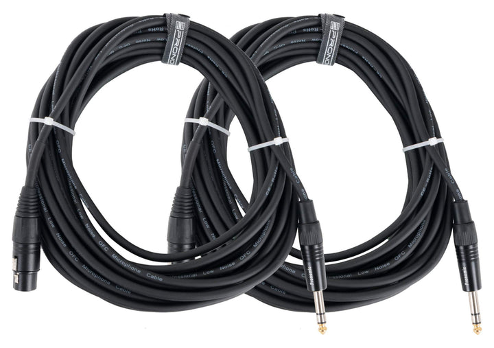 Pronomic Stage JSXF-10 XLR/Stereoklinke-Kabel 10m 2x Set, Länge: 10 m