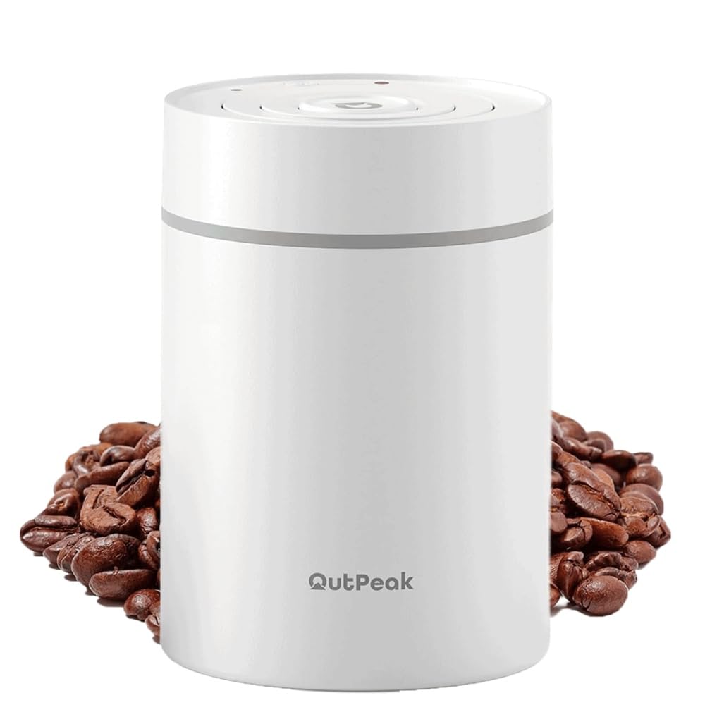 OUTPEAK Neo 2026 Auto Vacuum Coffee Canister, 0.75L Capacity for 249.5 g of Coffee Beans, One Button