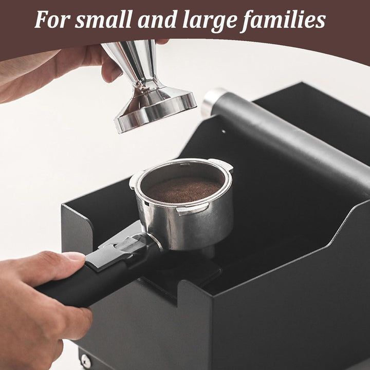 2-in-1 Abschlagbehälter für Siebträger,Knock Container for Portafilter Stainless Steel,Edelstahl Kaf