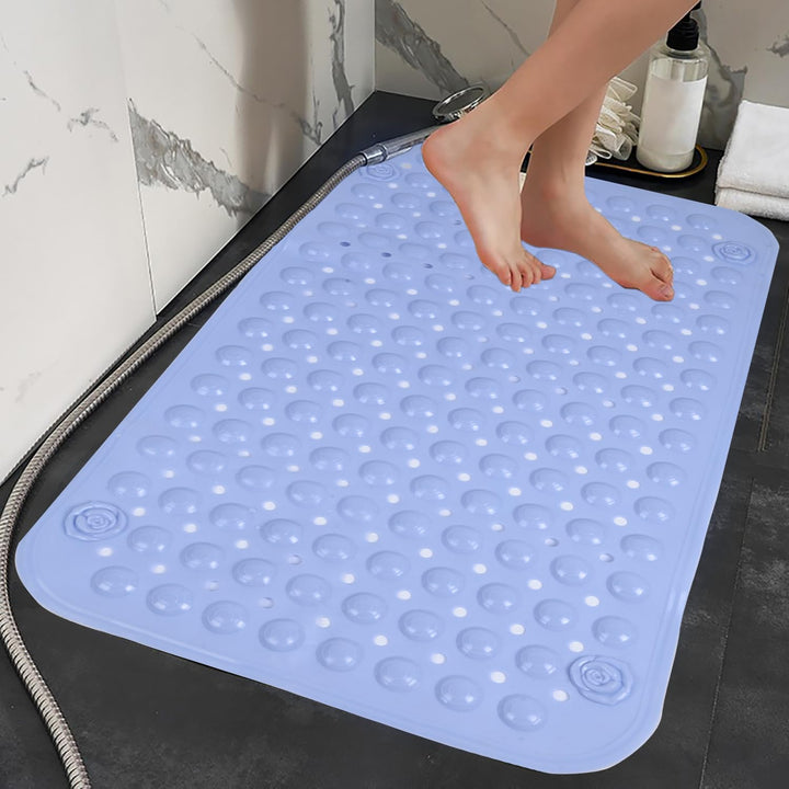 Duschmatte rutschfest 60x90cm,Antirutschmatte Dusche mit Saugnäpfen,Duscheinlage rutschfest mit Abla