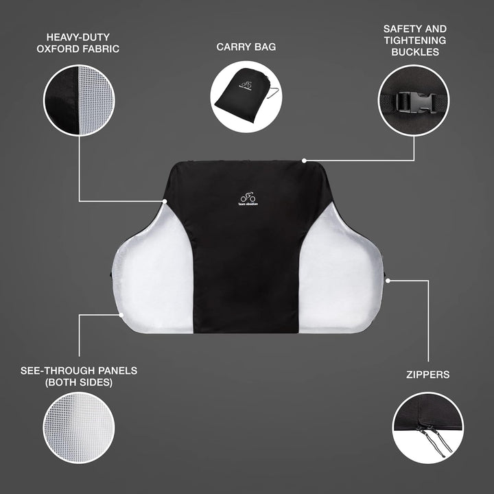 TeamObsidian Fahrradgarage wetterfest - Fahrradabdeckung wasserdicht - Fahrrad Garage Outdoor - 1 bi