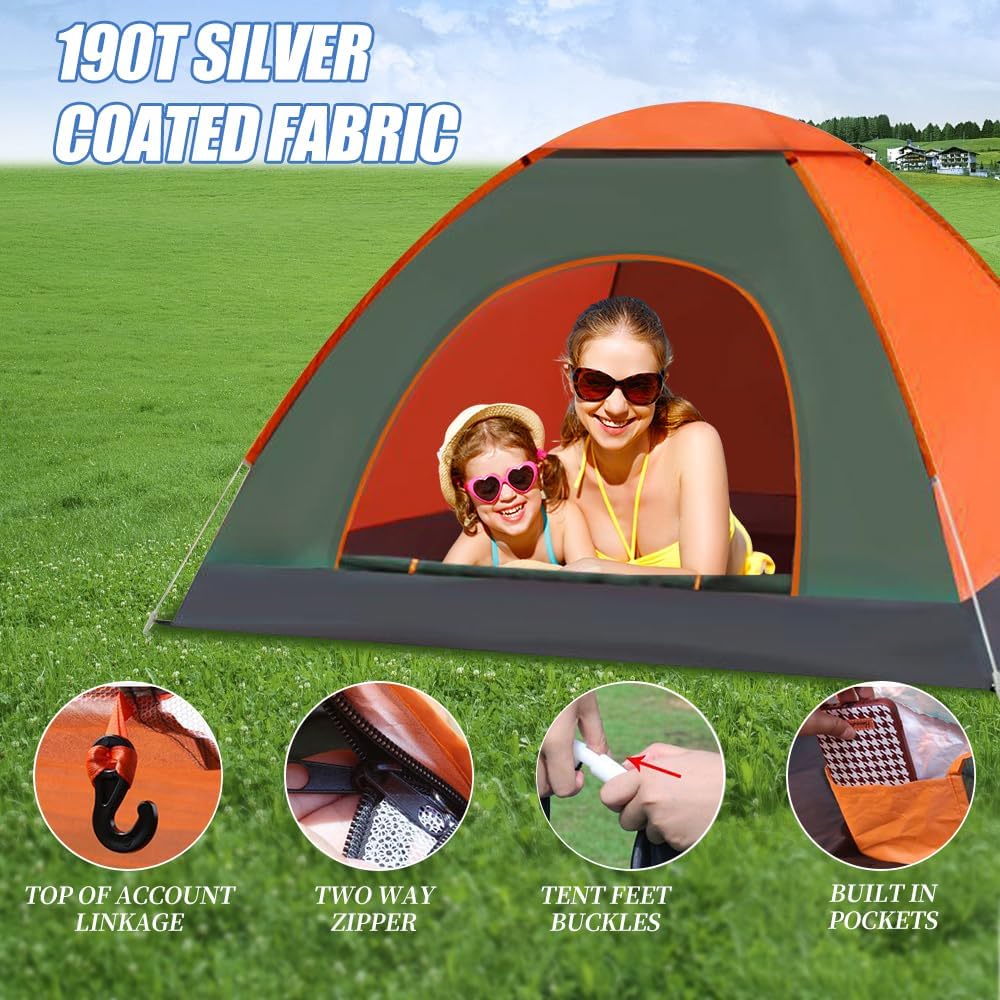 Meleg Otthon Pop Up Zelt 2 Personen, Automatik Strandmuschel UV Schutz,2Mx1.5M Tragbare wasserdichte
