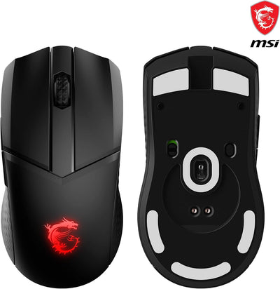 MSI CLUTCH GM41 LIGHTWEIGHT WIRELESS Gaming Mouse - 20.000 DPI Optischer Sensor, symmetrisch, 60Mio+