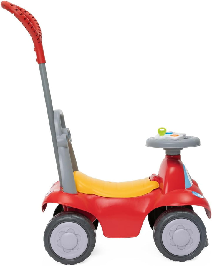 Chicco Ride-Along Billy Quattro, Mitfahrendes Kinderauto, 4in1 Spielmodi, Schaukelfunktion, erste Sc