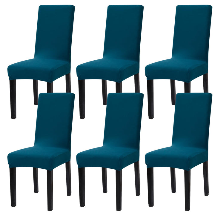 mafudoxi Stuhlhussen 6er Set, Stretch Abnehmbare Waschbar Stuhlbezug, Stretch Stuhlhusse mit Gummiba