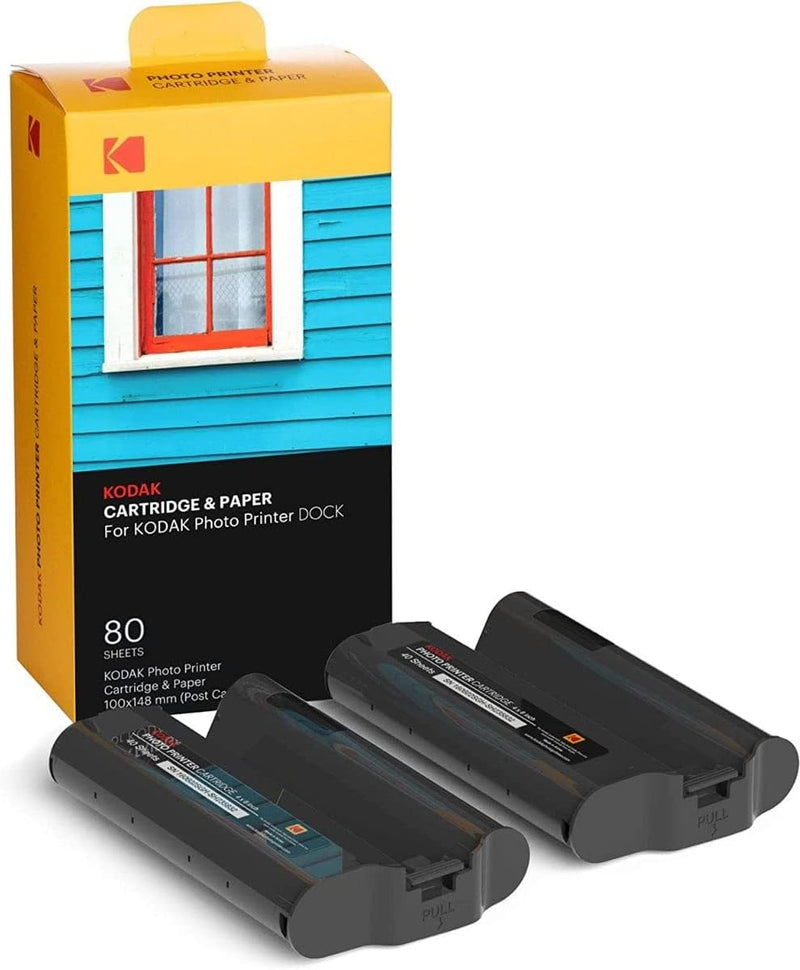 KODAK 4PASS Film-Kartridge(10x15cm) für KODAK Dock und Dock Plus, 80 Blatts 80 Blätter, 80 Blätter