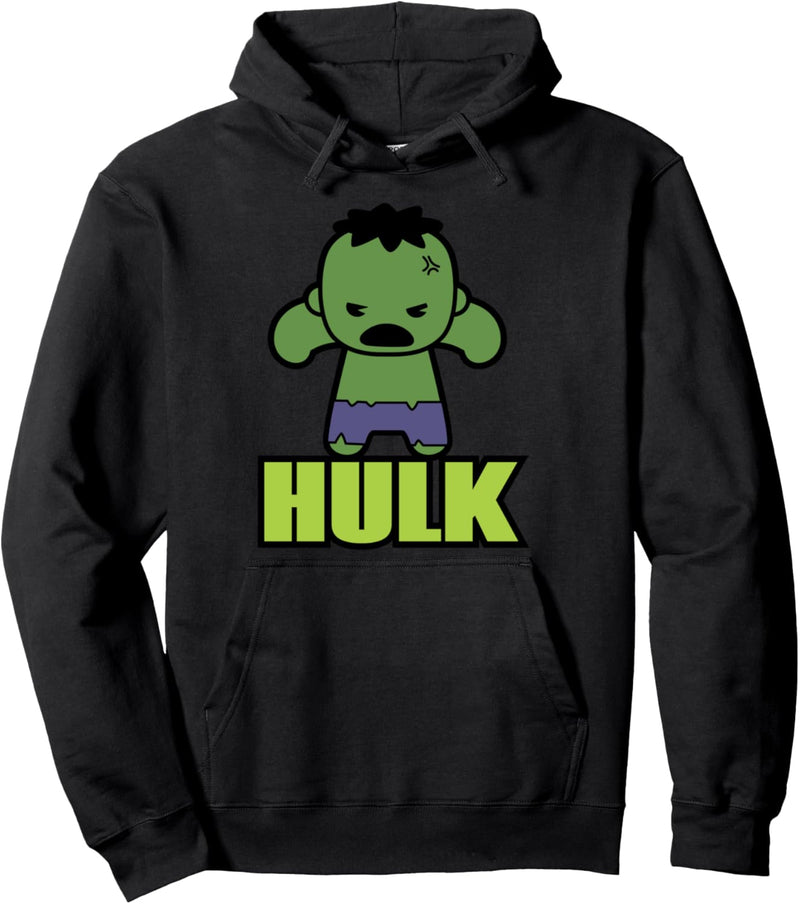 Marvel Hulk The Incredibly Cute Kawaii Pose Pullover Hoodie